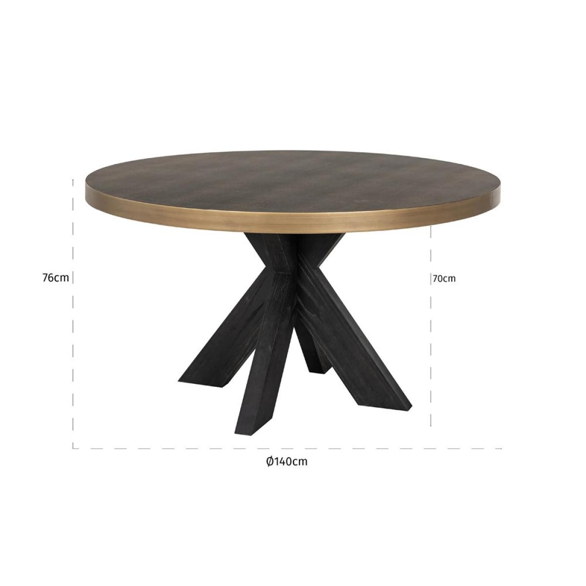 Richmond Interiors Bloomville 140cm Round Dining Table – image 4