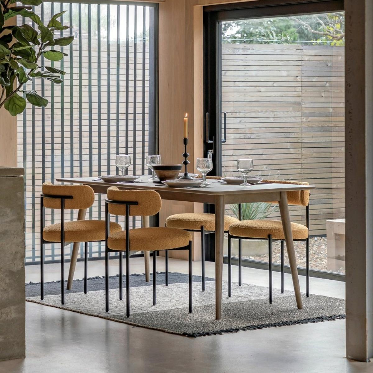 Gallery Interiors Panelled Dining Table – image 2