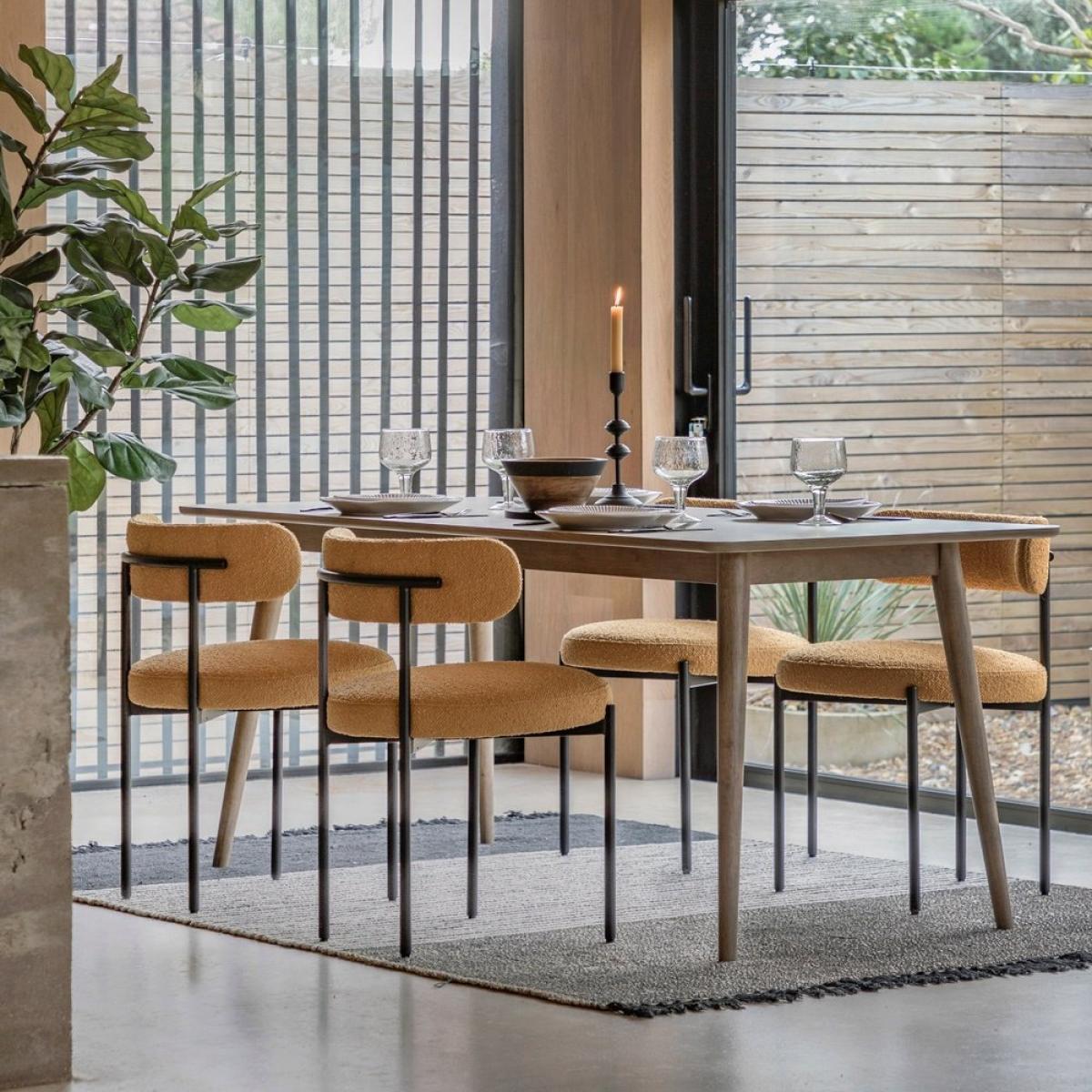 Gallery Interiors Panelled Dining Table – image 3