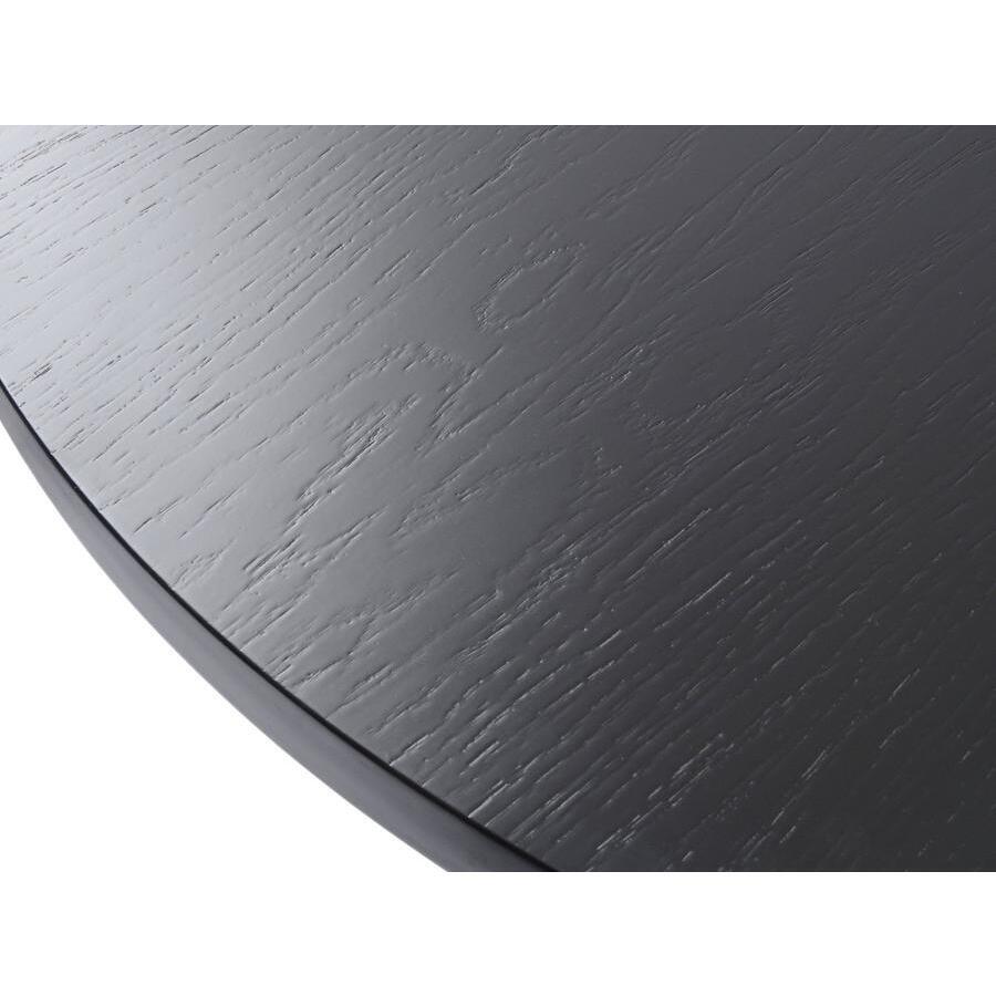 Libra Chancery Black Ash Round Dining Table – image 5