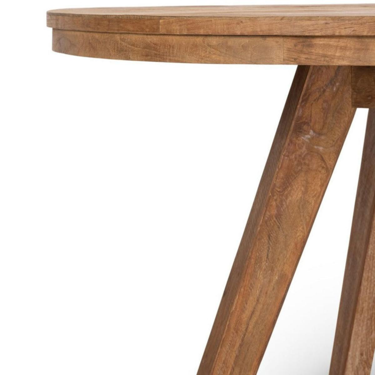 DTP Home Tradition Round Dining Table in Recycled Teakwood Finish – image 4