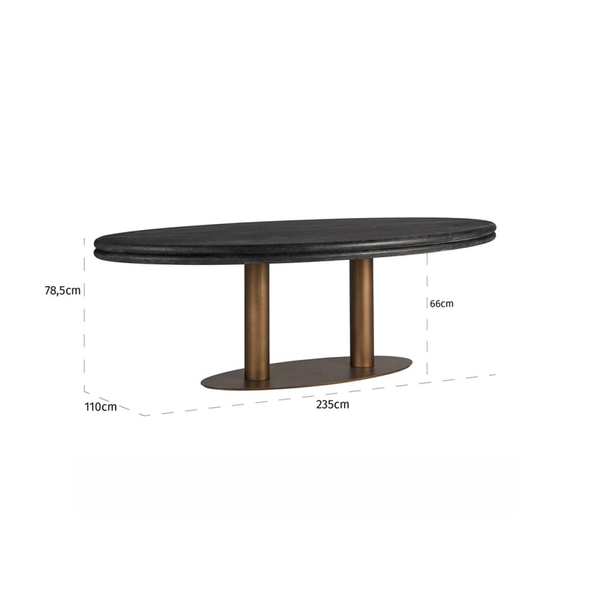 Richmond Macaro Oval Dining Table – image 4