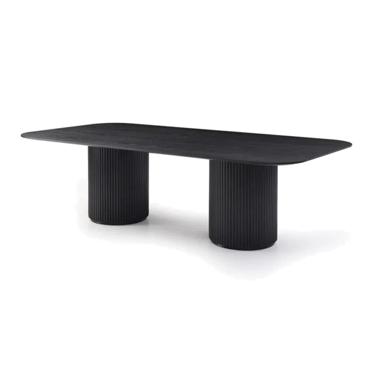 Tommy Franks Lantine Oak Dining Table in Black – image 1
