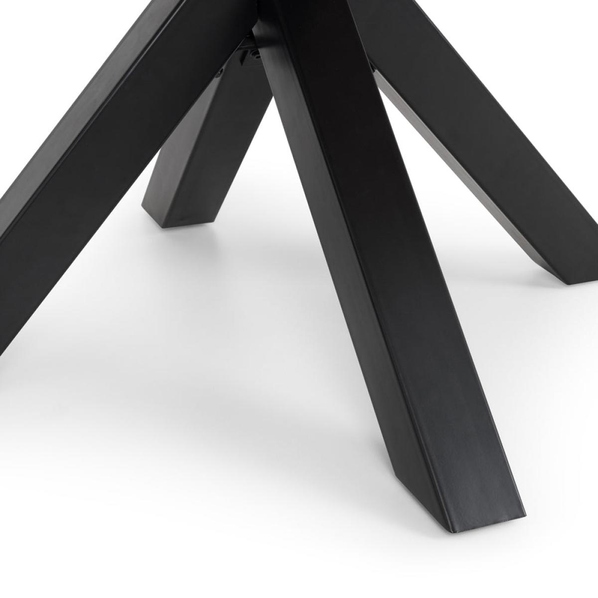 Olivia's Brunswick Round Dining Table in Oak & Black – image 6