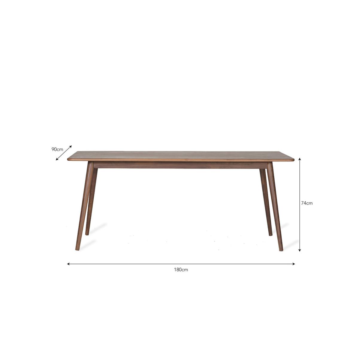Garden Trading Kersoe 4 Seater Dining Table Walnut – image 5