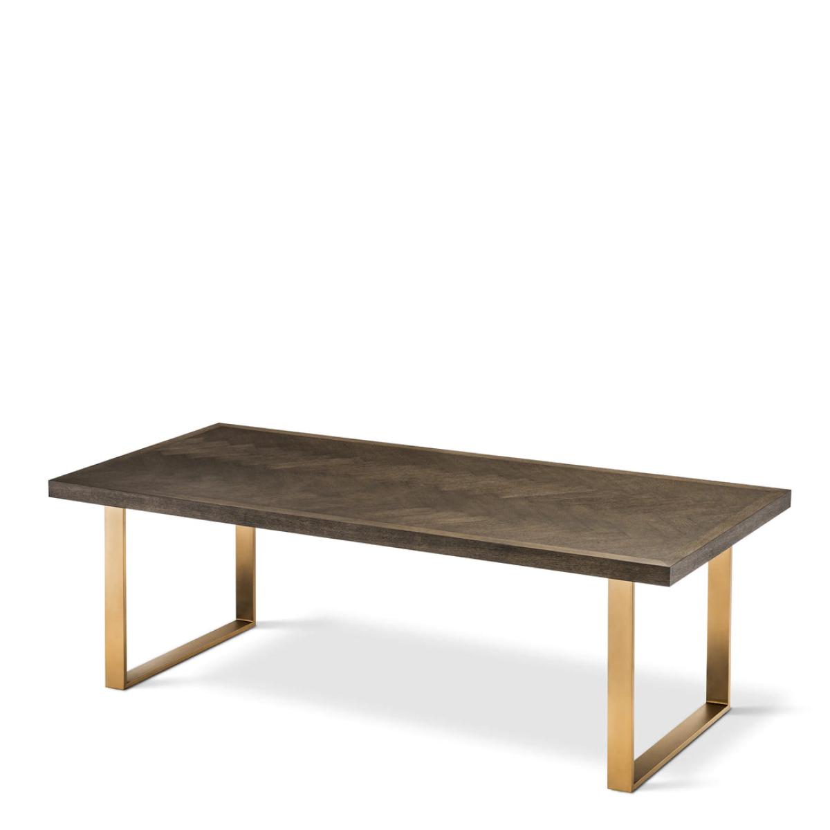 Eichholtz Melchior Dining Table in Brown Oak Veneer / Large – image 3