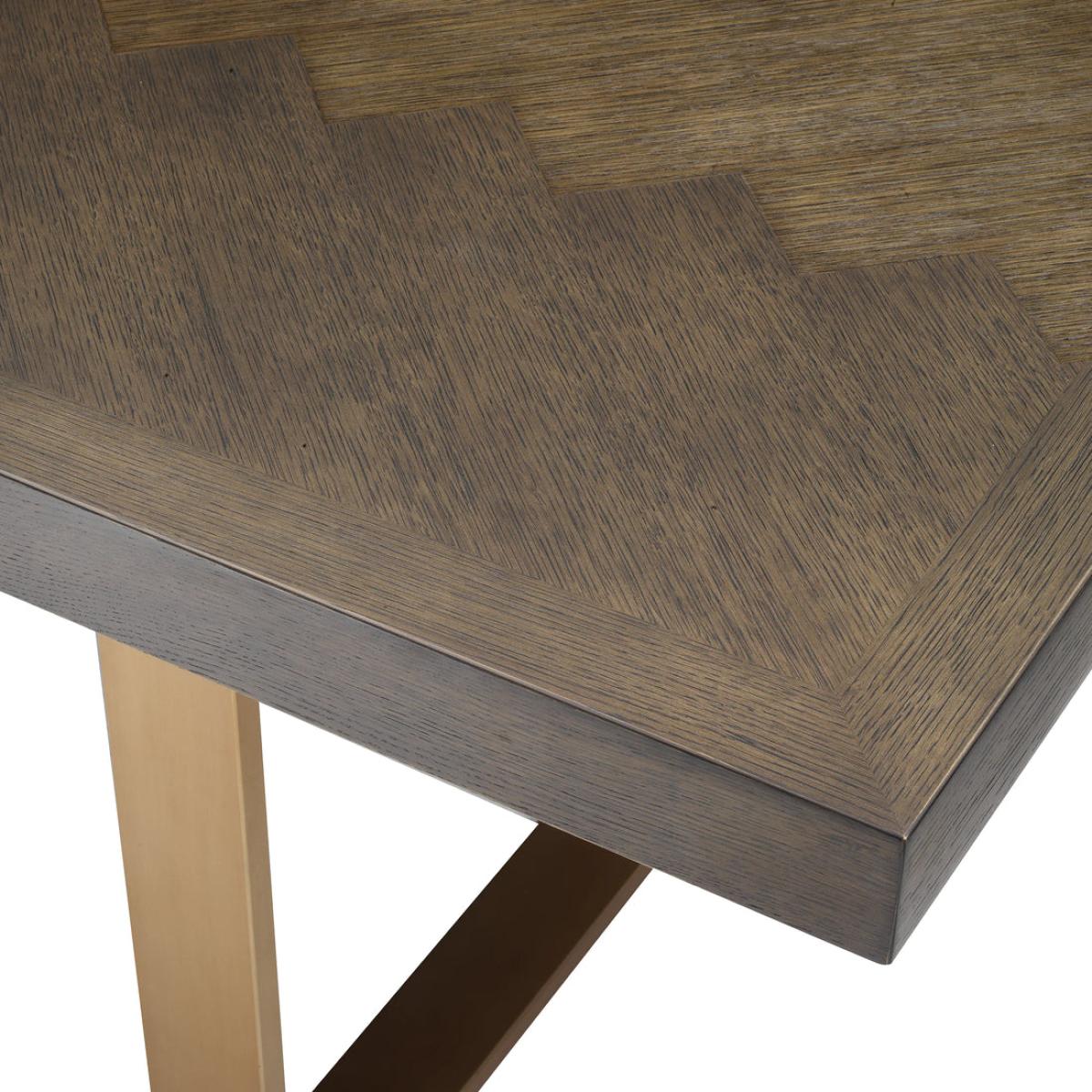 Eichholtz Melchior Dining Table in Brown Oak Veneer / Large – image 8