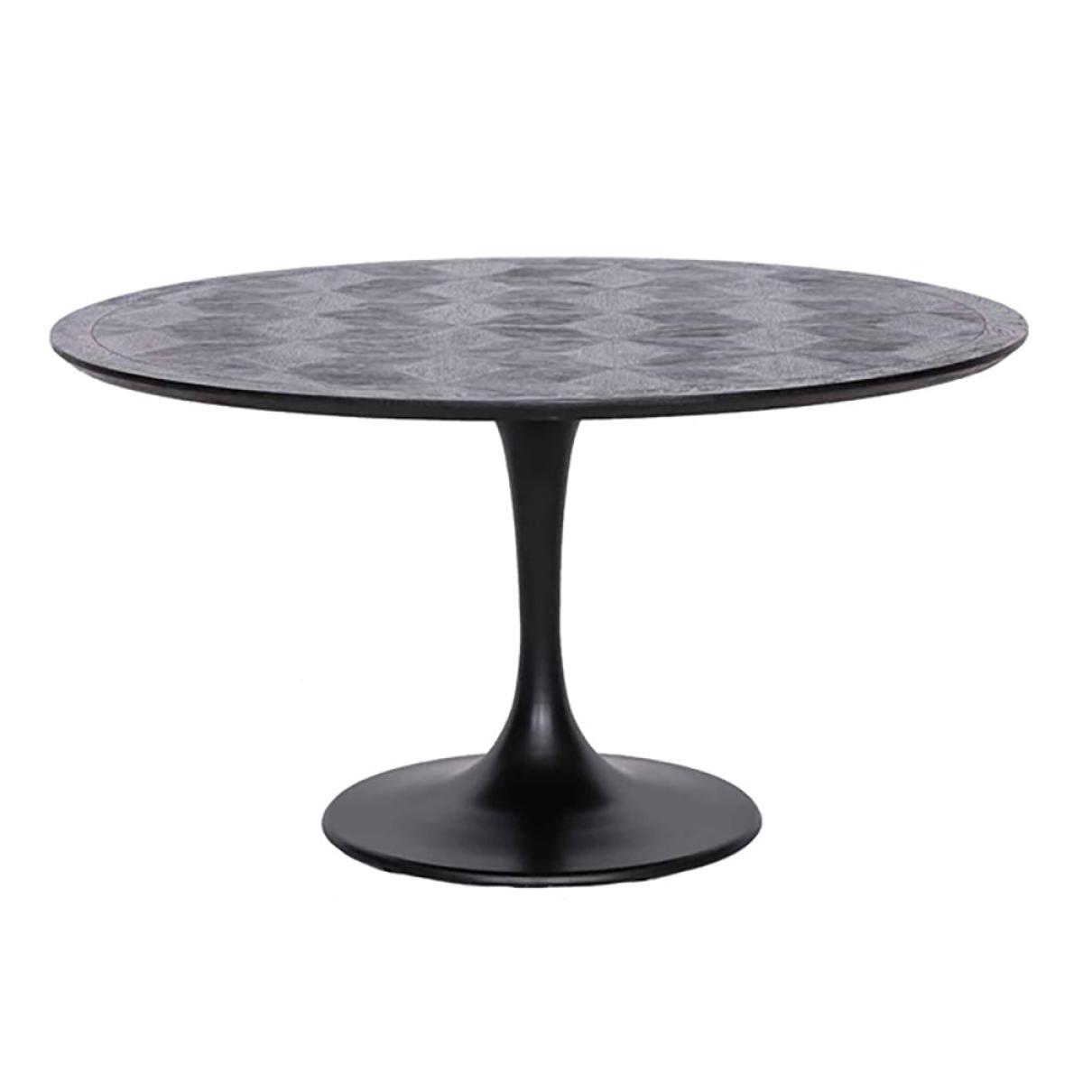 Richmond Blax Black Round 4 Seater Dining Table – image 2