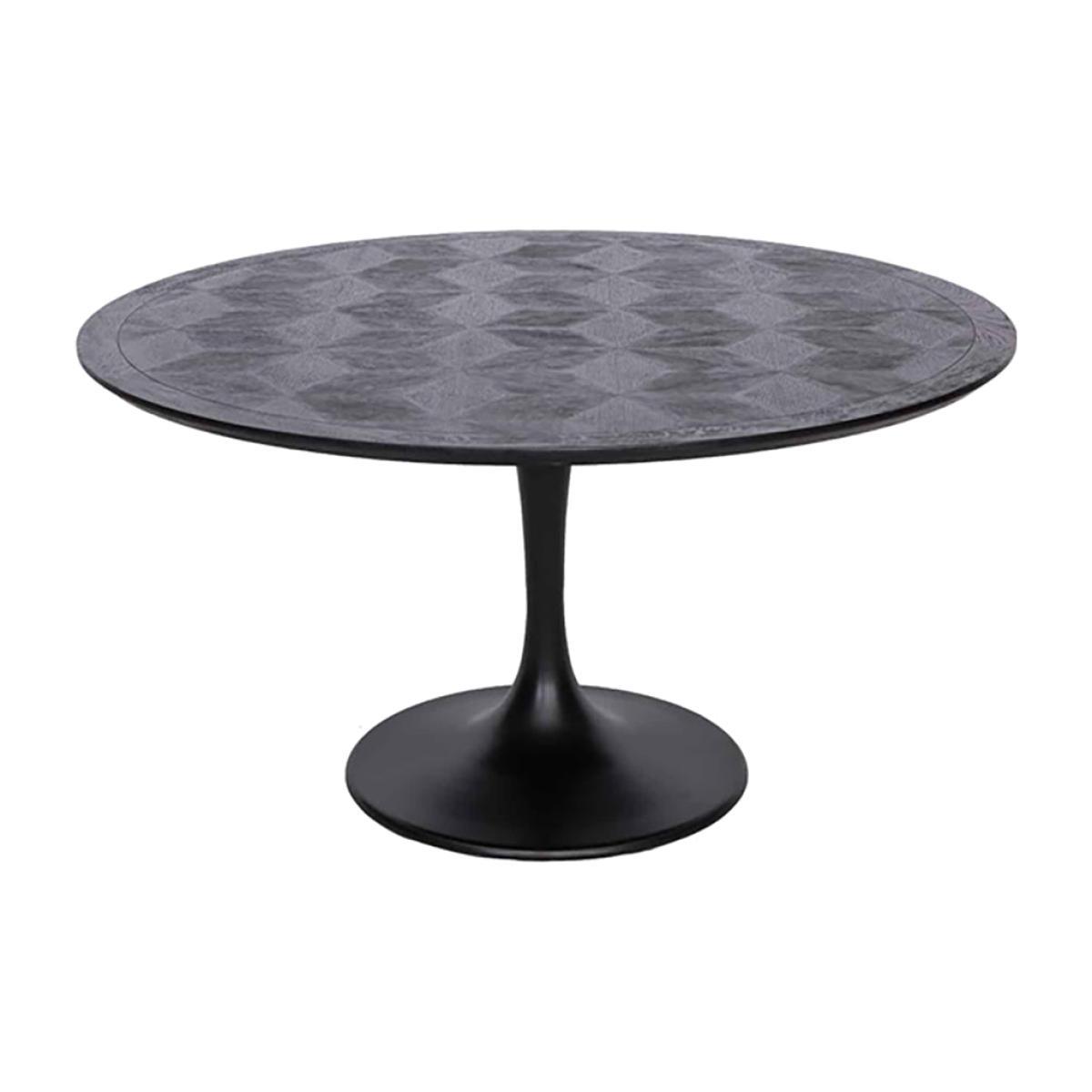 Richmond Blax Black Round 4 Seater Dining Table – image 1