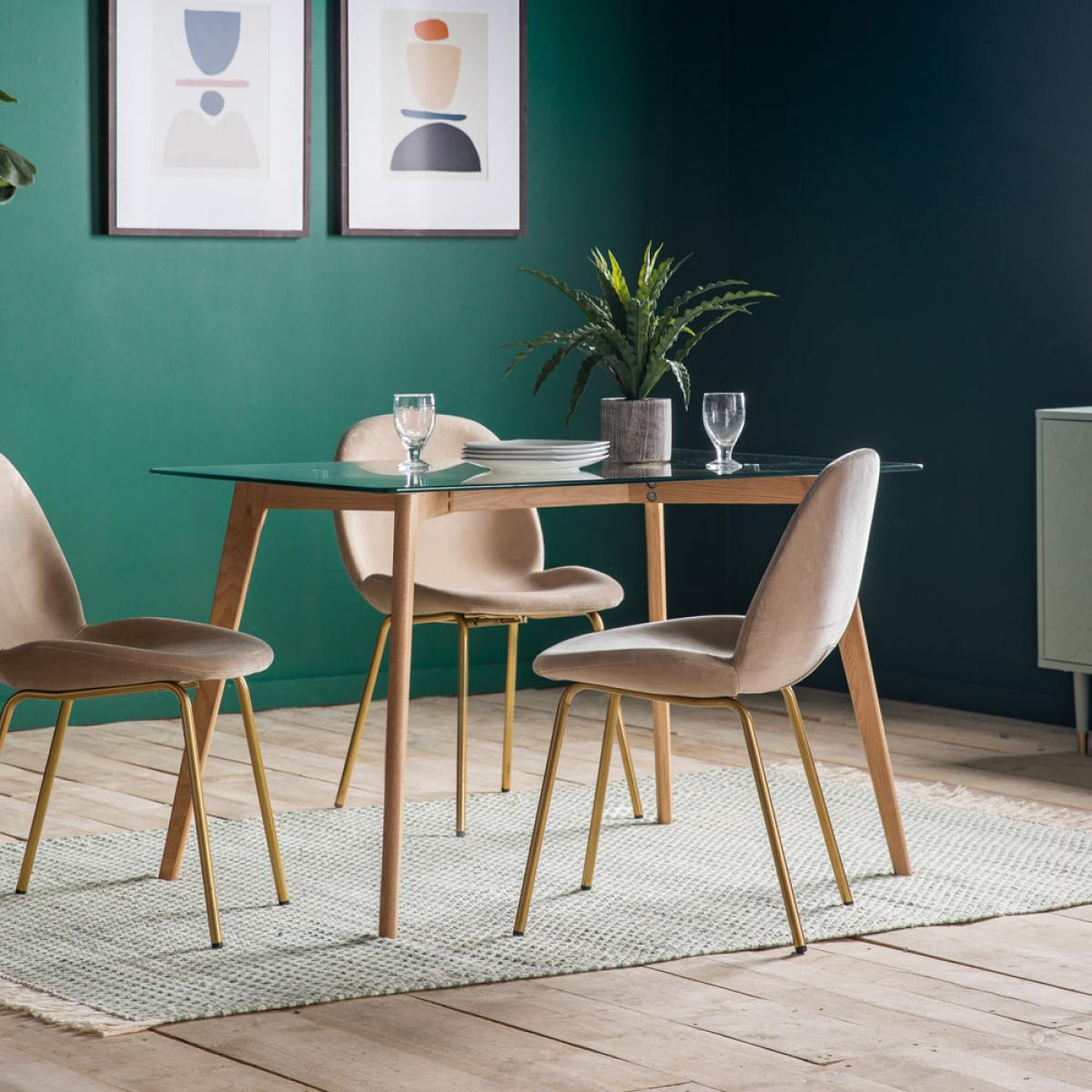Gallery Interiors Blair Rectangle Dining Table in Oak – image 2