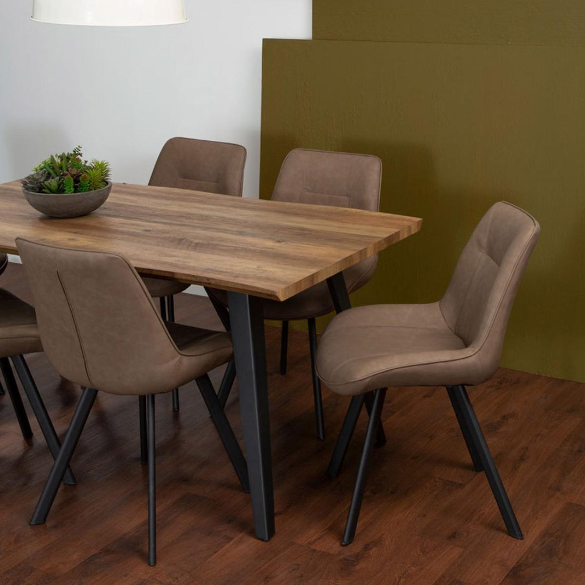 Olivia's 7 Piece Westbury Rectangle Dining Set in Brown – image 13