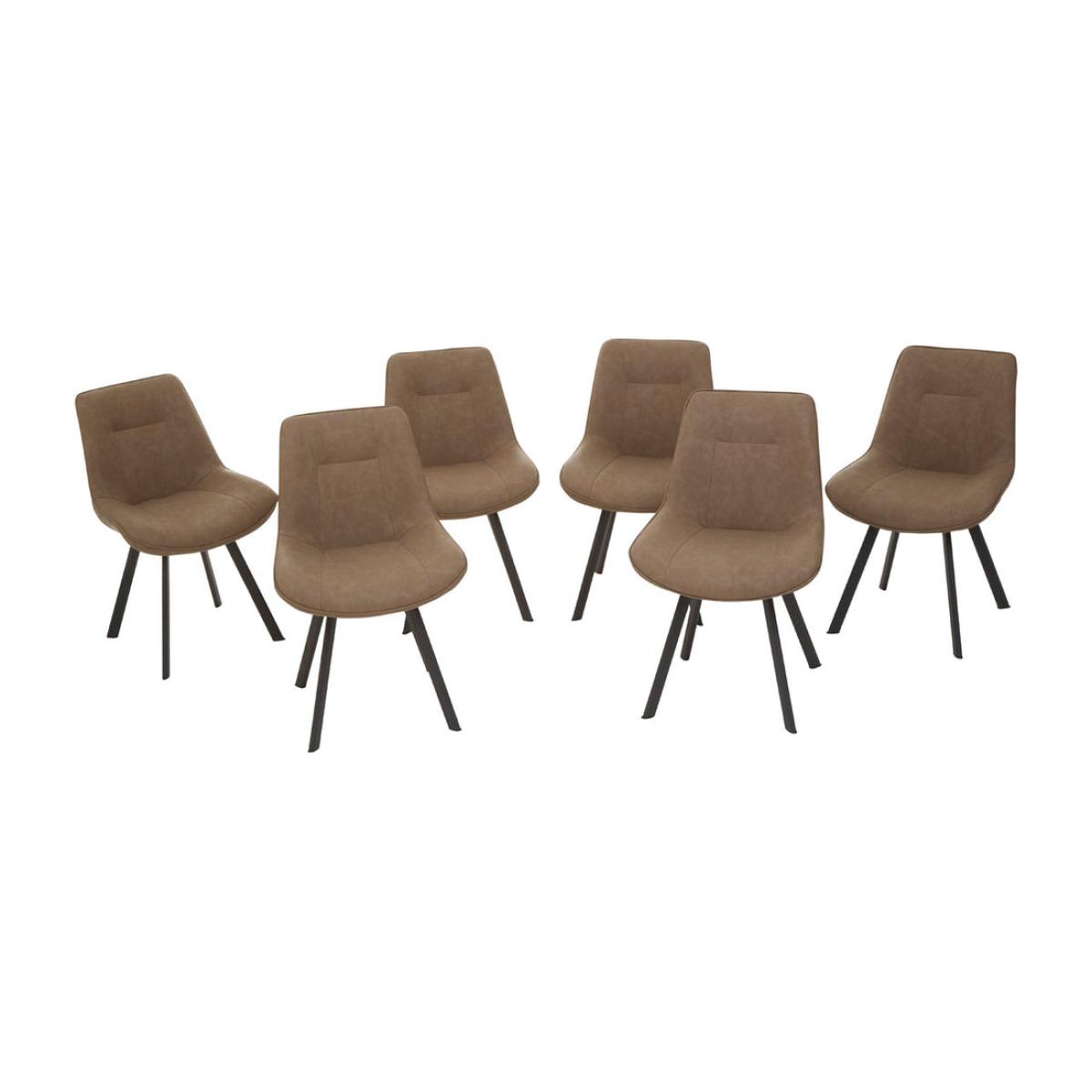 Olivia's 7 Piece Westbury Rectangle Dining Set in Brown – image 6