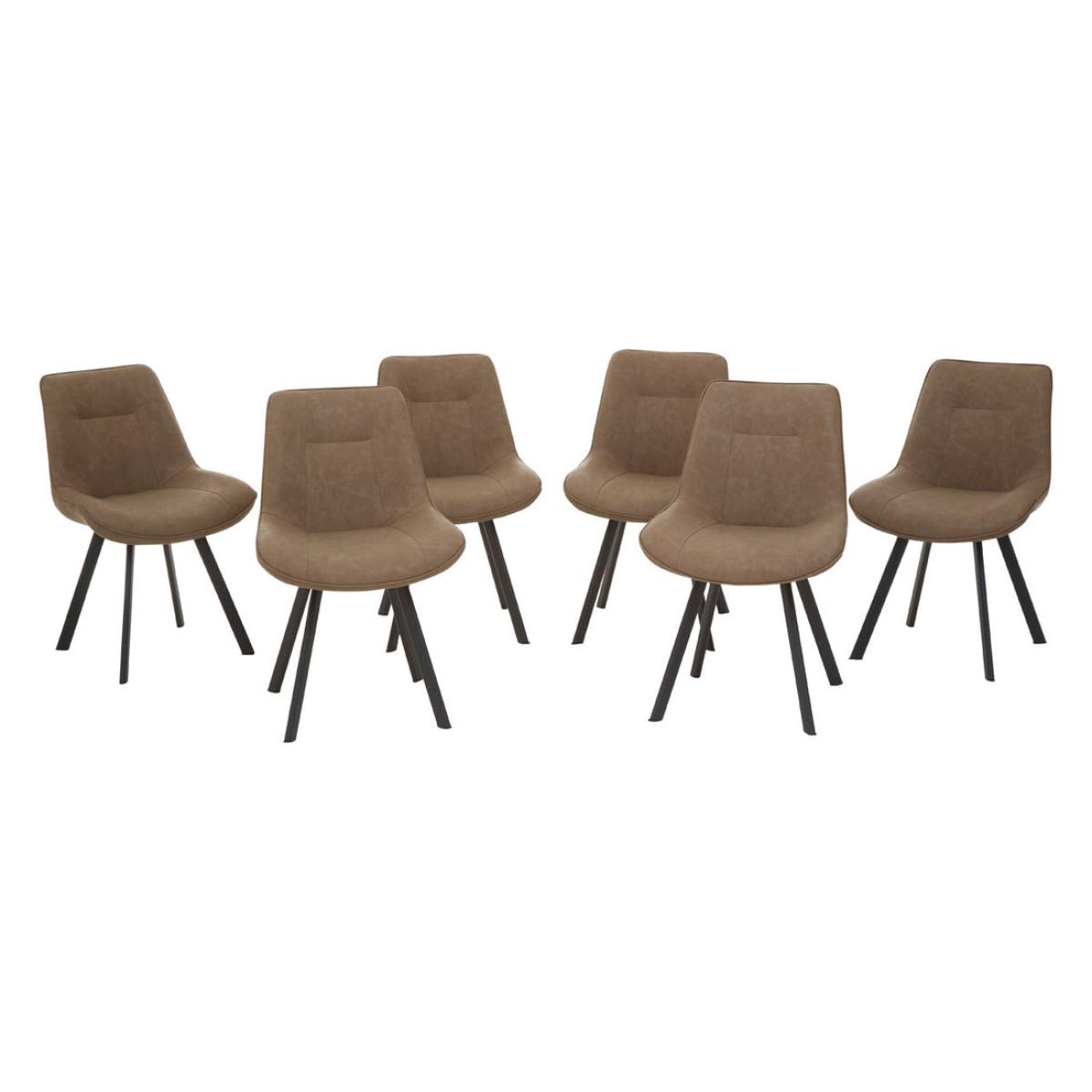 Olivia's 7 Piece Westbury Rectangle Dining Set in Brown – image 7