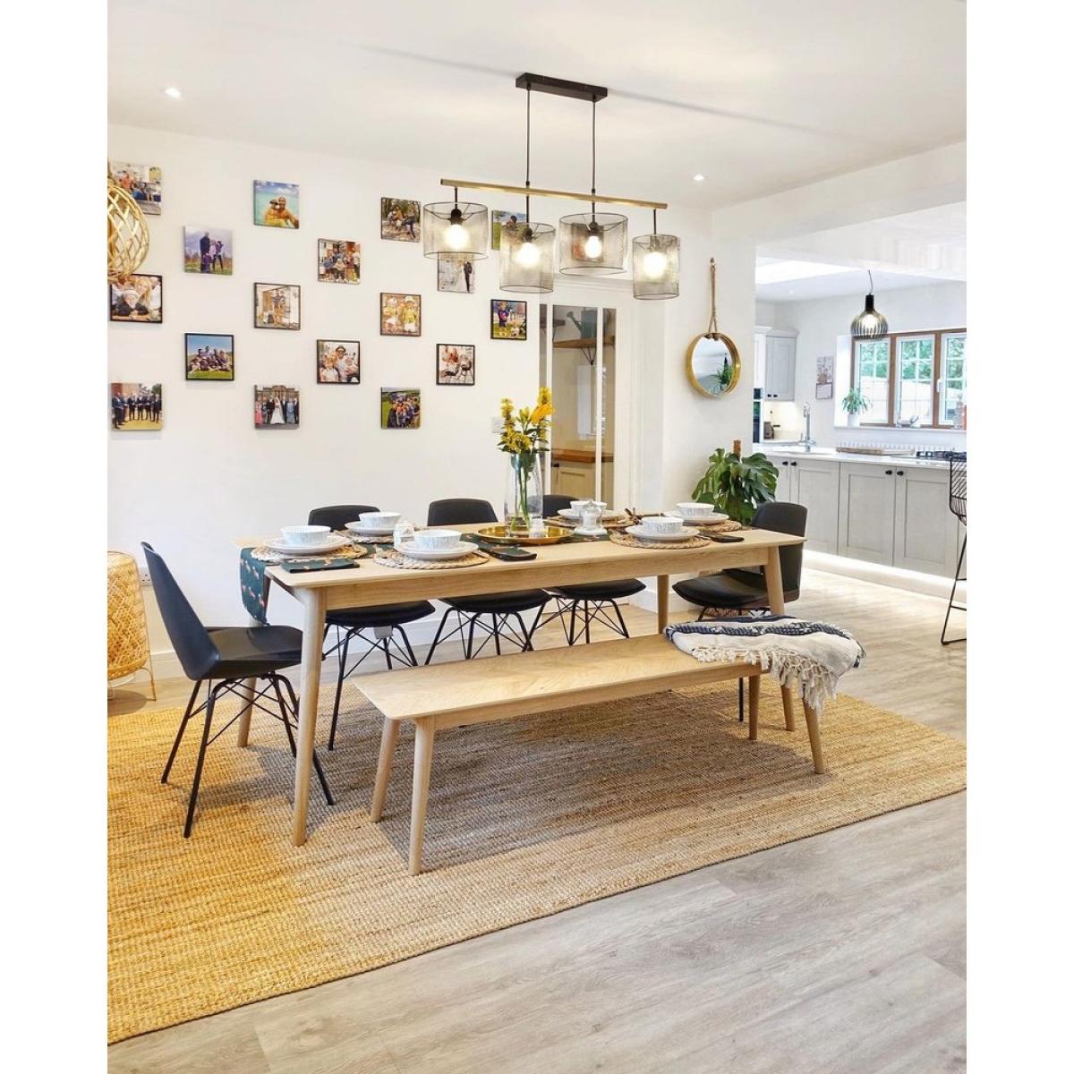 Gallery Interiors Milano 6-8 Seater Extending Oak Scandi Dining Table | Outlet – image 2