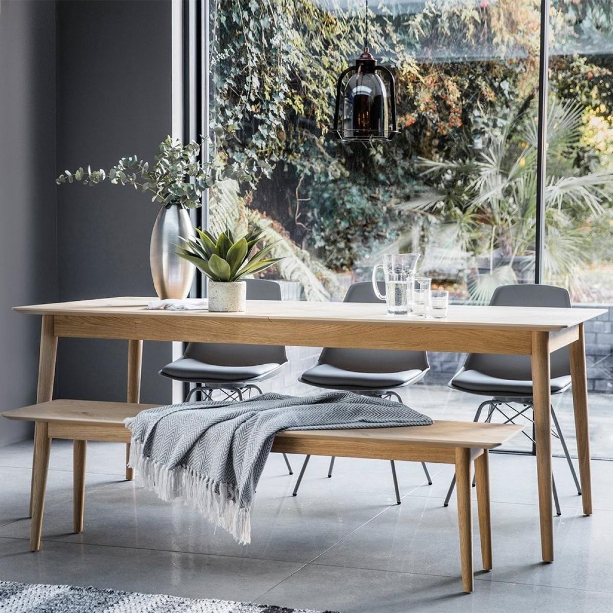 Gallery Interiors Milano 6-8 Seater Extending Oak Scandi Dining Table | Outlet – image 1