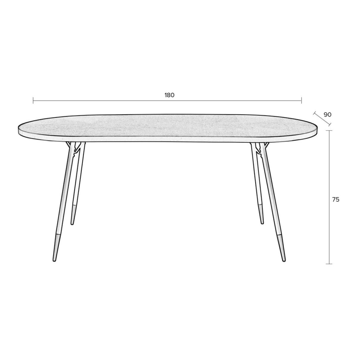 Olivia's Nordic Living Collection - Daven Oval Dining Table in Brown – image 11