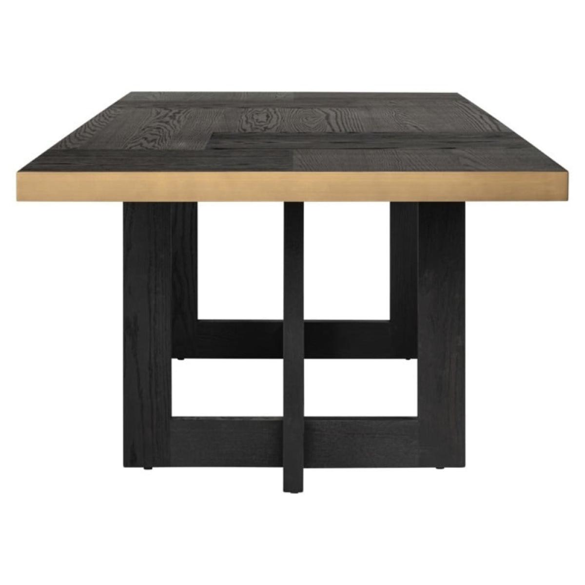 Richmond Cambon Dining Table in Coffee Brown & Black / 280cm – image 2