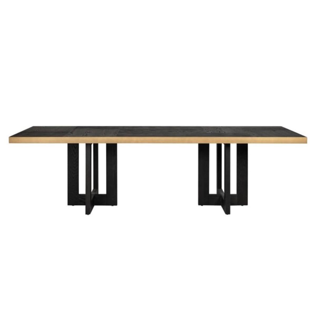 Richmond Cambon Dining Table in Coffee Brown & Black / 280cm – image 3