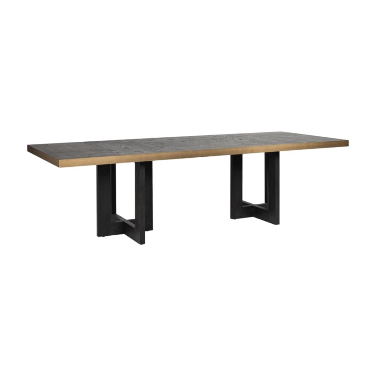 Richmond Cambon Dining Table in Coffee Brown & Black / 280cm – image 1
