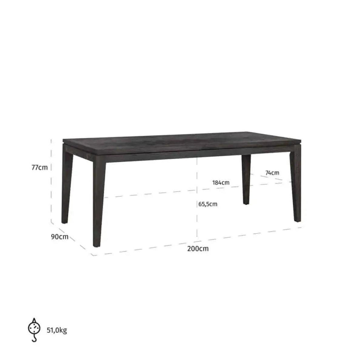 Richmond Interiors Blackbone Dining Table / Large – image 5