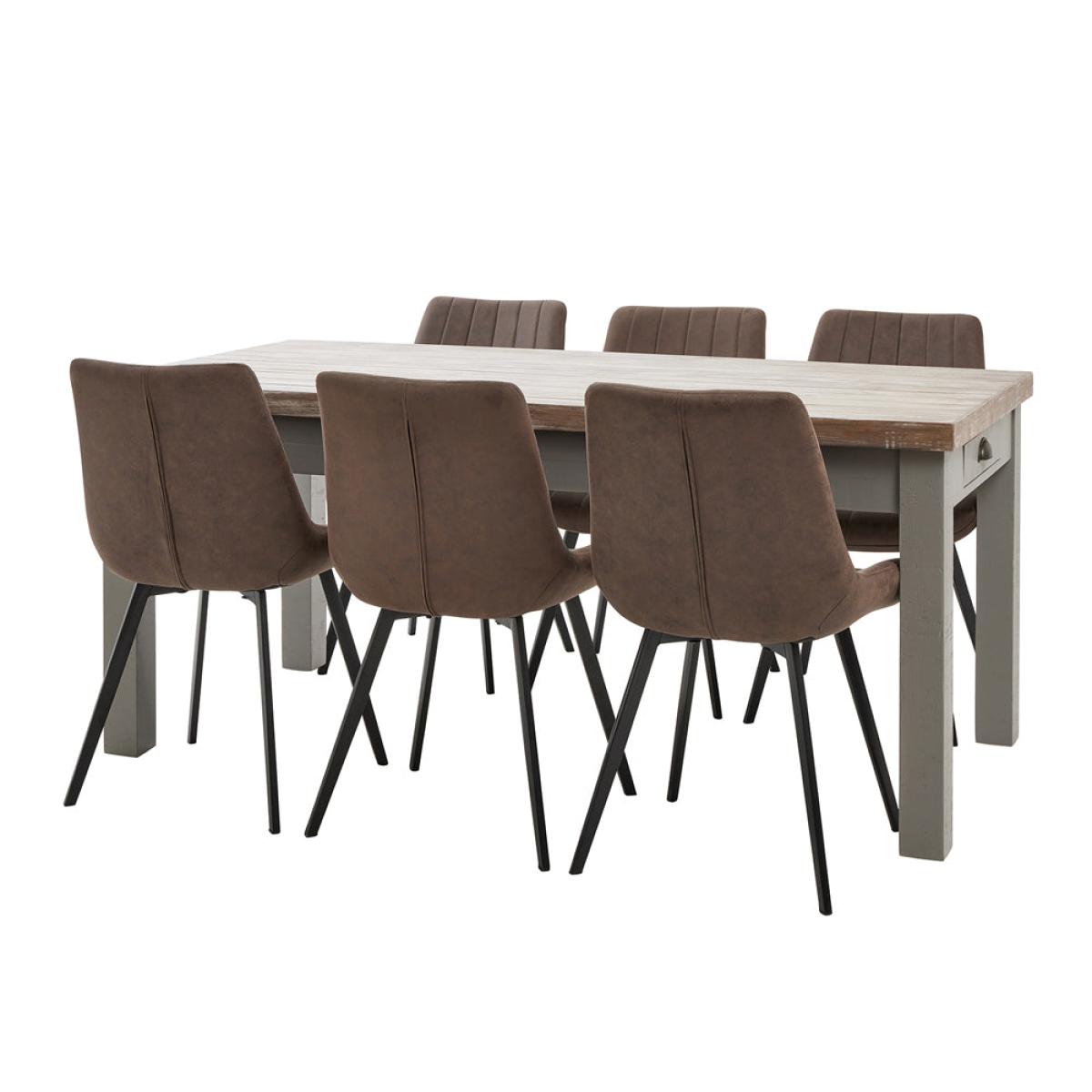 Hill Interiors The Oxley Collection Dining Table with 2 Drawers – image 4