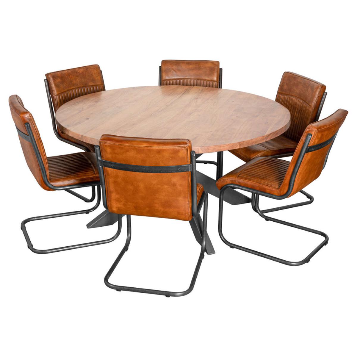 Hill Interiors Live Edge Collection Large Round Dining Table – image 3