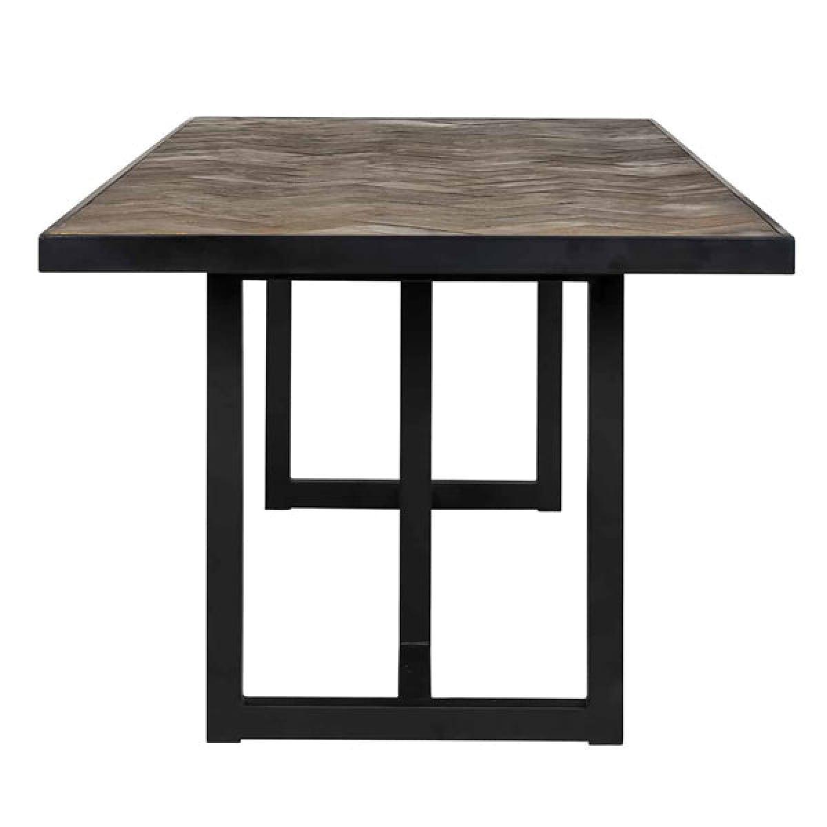 Richmond Herringbone Brown 6 - 8 & 8 -10 Seater Dining Table / Small – image 2
