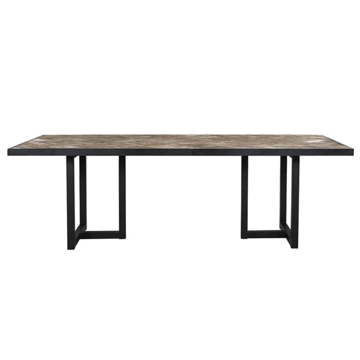 Richmond Herringbone Brown 6 - 8 & 8 -10 Seater Dining Table / Small – image 4