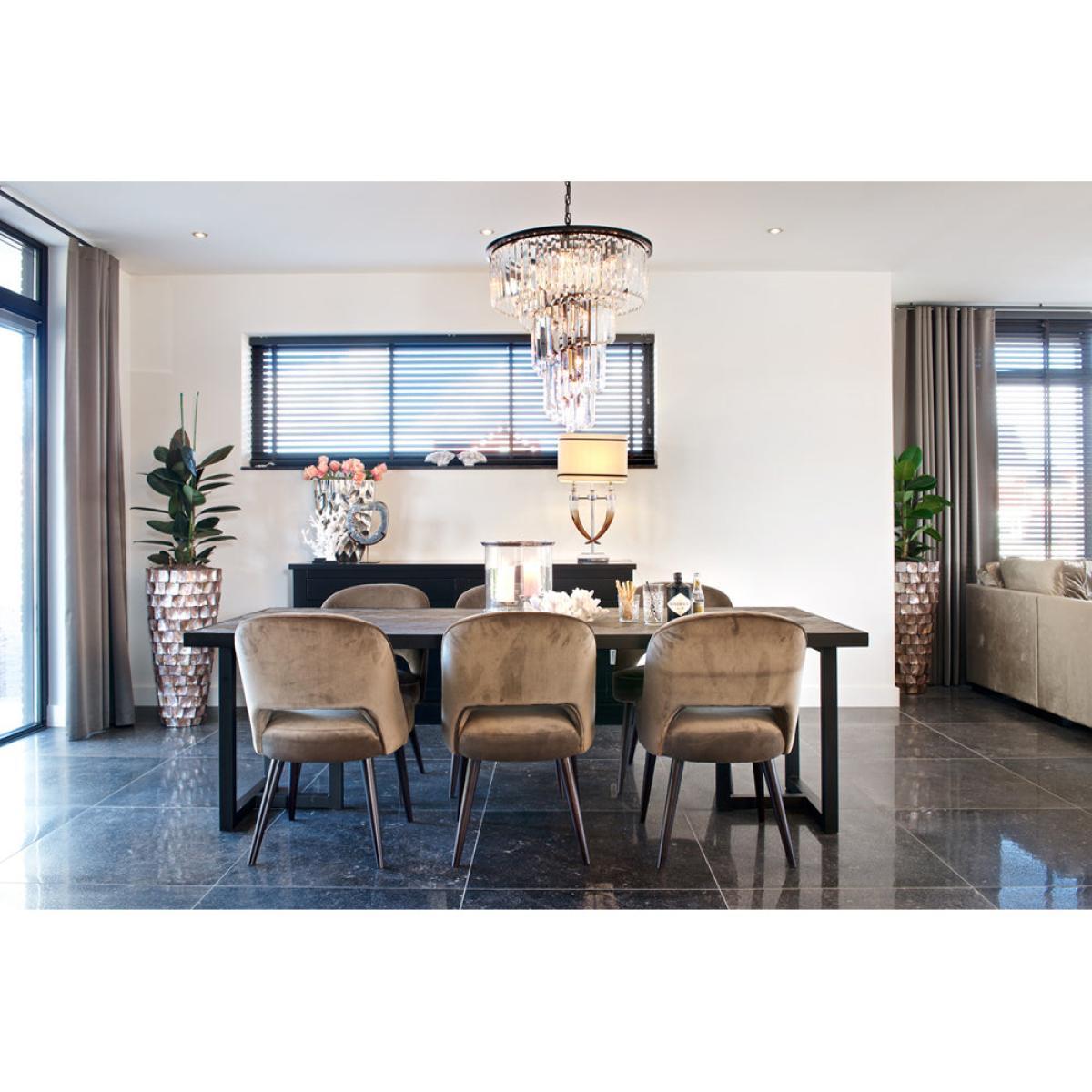 Richmond Herringbone Brown 6 - 8 & 8 -10 Seater Dining Table / Small – image 9