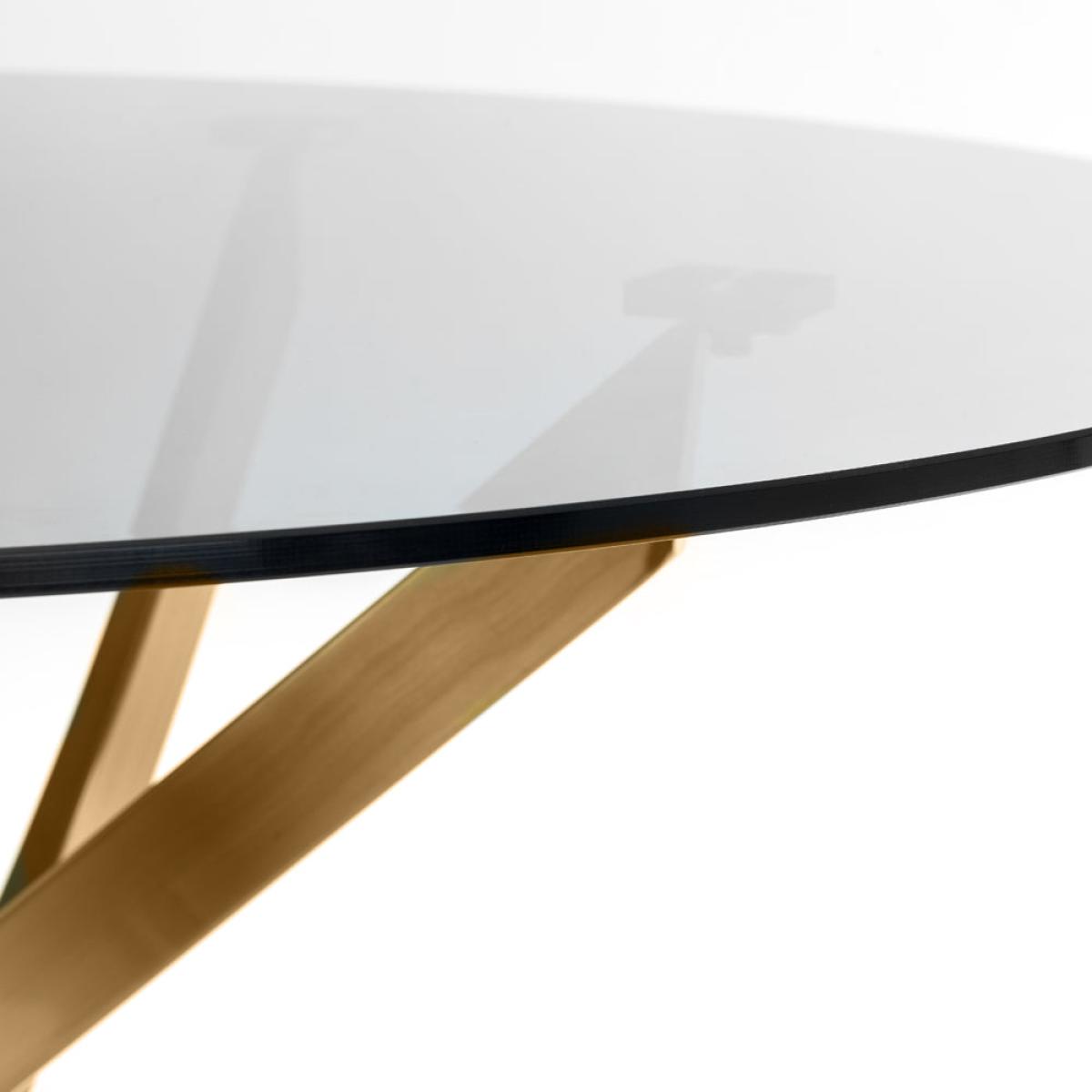 Olivia's Mantero Round Glass Dining Table – image 4