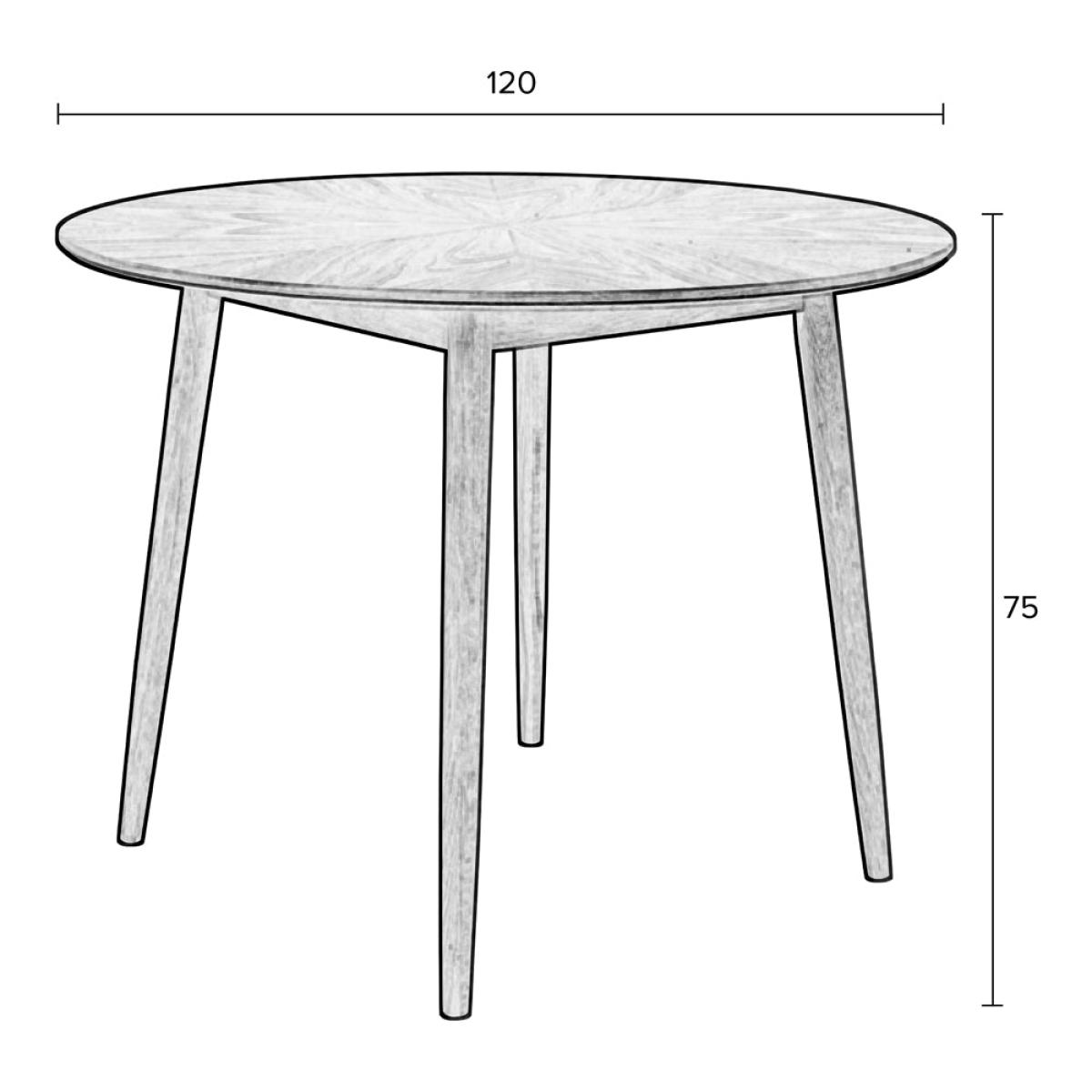 Olivia's Nordic Living Collection - Floris Dining Table in Natural / Large - 120cm – image 10