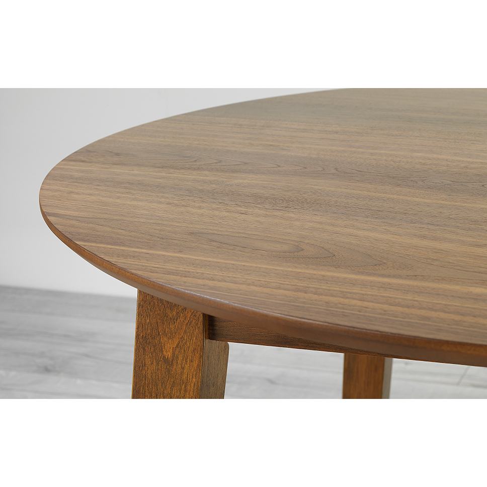 Clayton - Round Dining Table - 110cm - Walnut – image 2