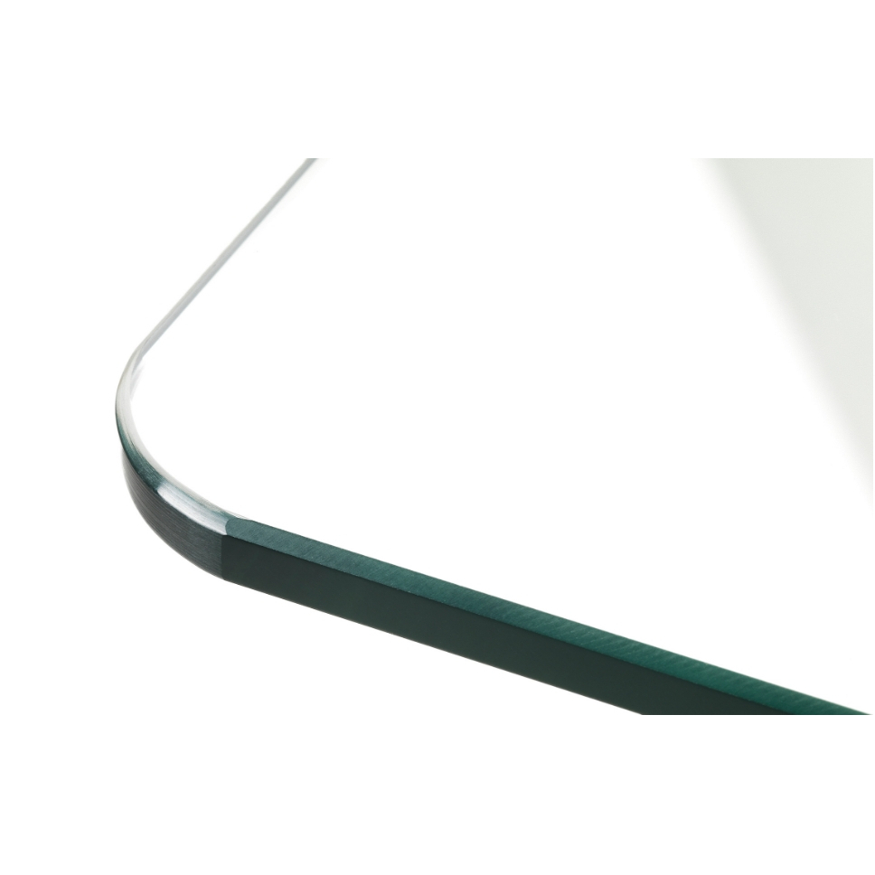 Bergen – Glass Dining Table - Wood Legs – image 2