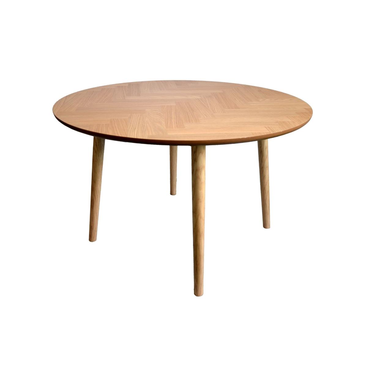 Parquet Round Dining Table - 120cm – image 2
