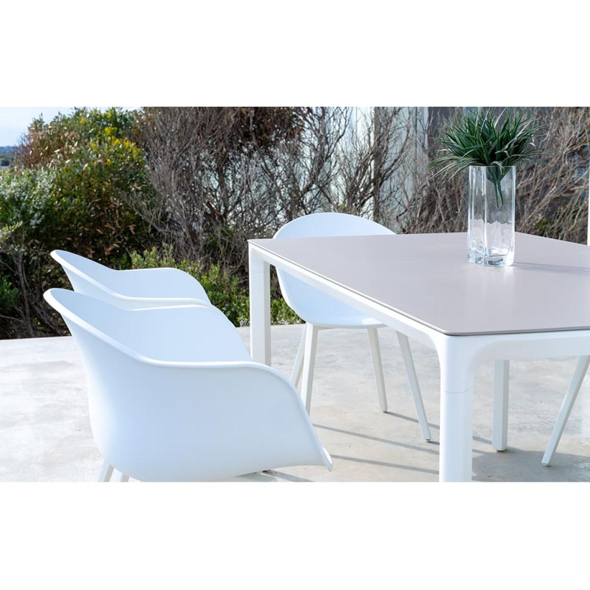 Milan Dining Table Shell White – image 2