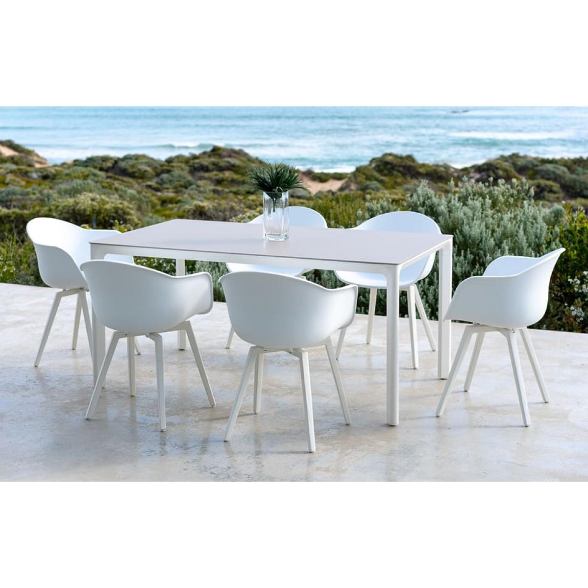 Milan Dining Table Shell White – image 3