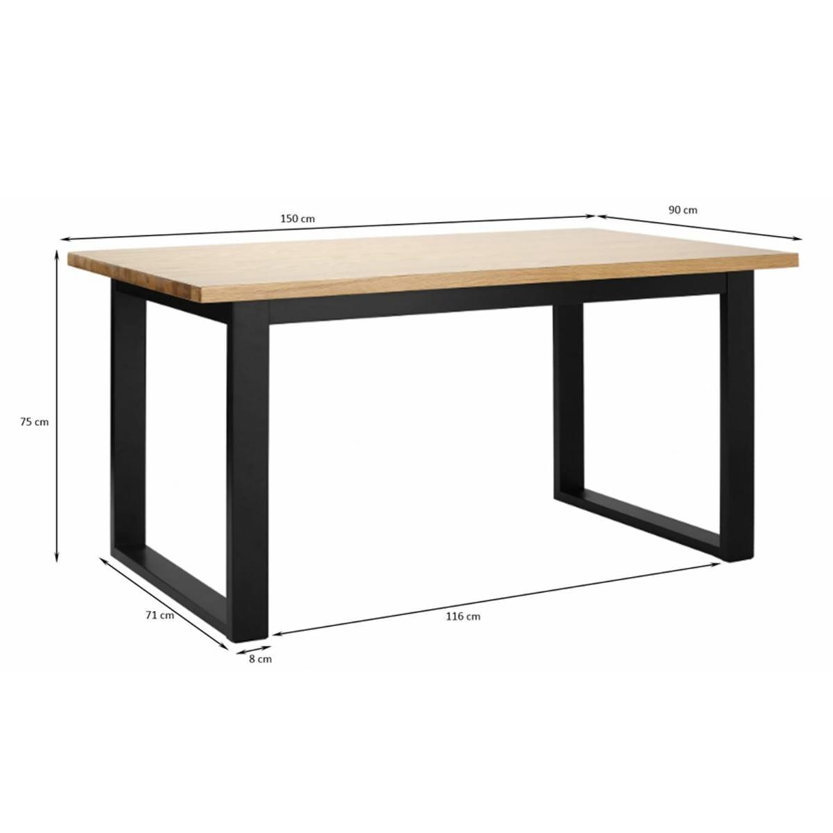 Shelton - Oak Dining Table - 150cm – image 6