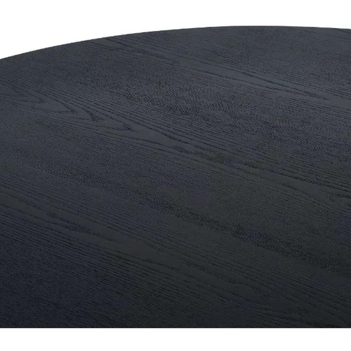 Julian Bowen Louis Fluted Round Dining Table - Black – image 11