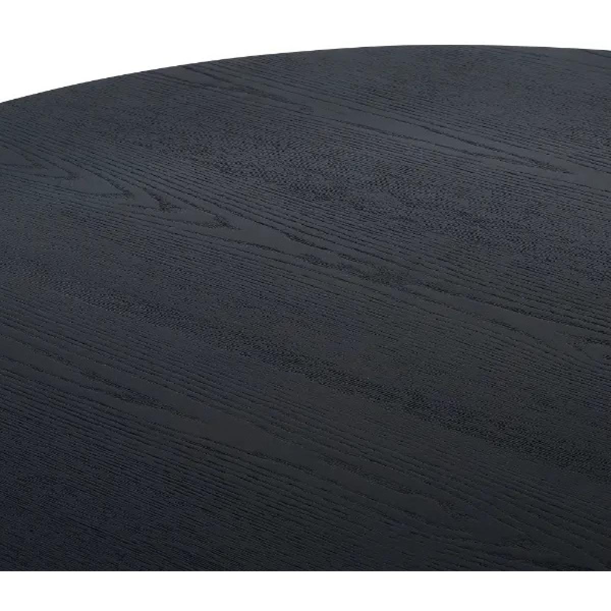 Julian Bowen Louis Fluted Round Dining Table - Black – image 4