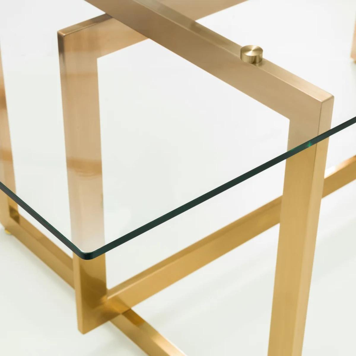 Julian Bowen Minori Dining Table In Gold – image 4