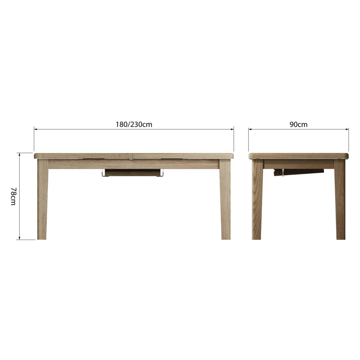 Hexham 1.8m Extending Dining Table – image 8
