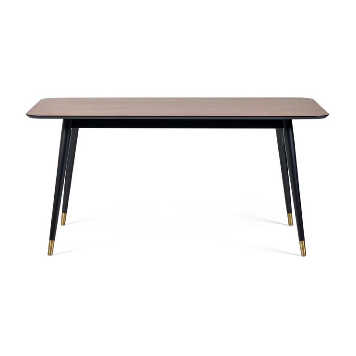 Julian Bowen Findlay Rectangular Dining Table - Walnut and Black In walnutblack – image 3