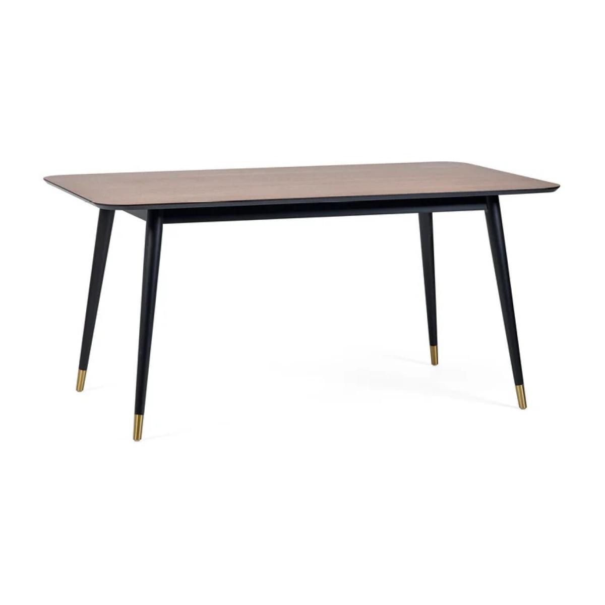 Julian Bowen Findlay Rectangular Dining Table - Walnut and Black In walnutblack – image 4