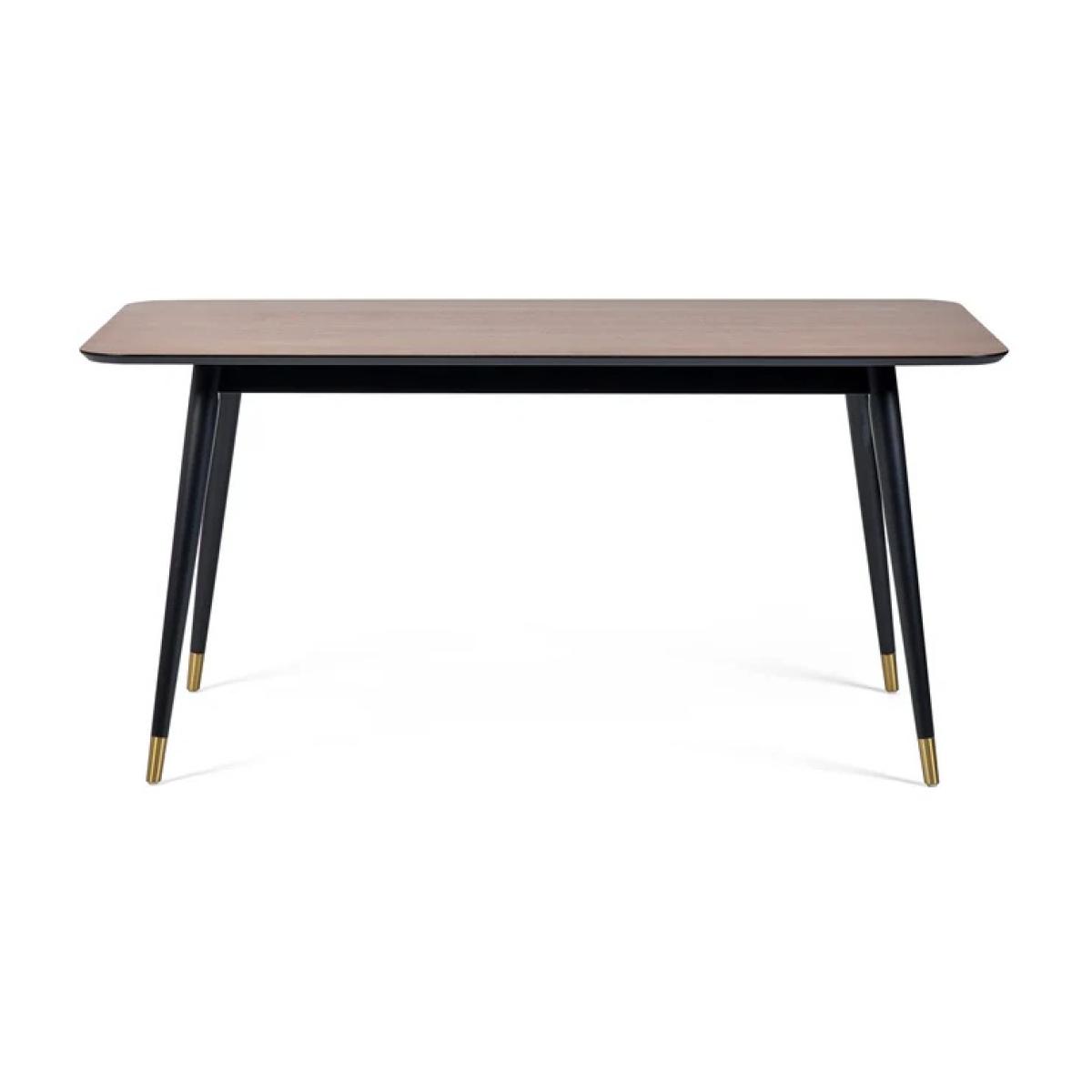 Julian Bowen Findlay Rectangular Dining Table - Walnut and Black In walnutblack – image 5