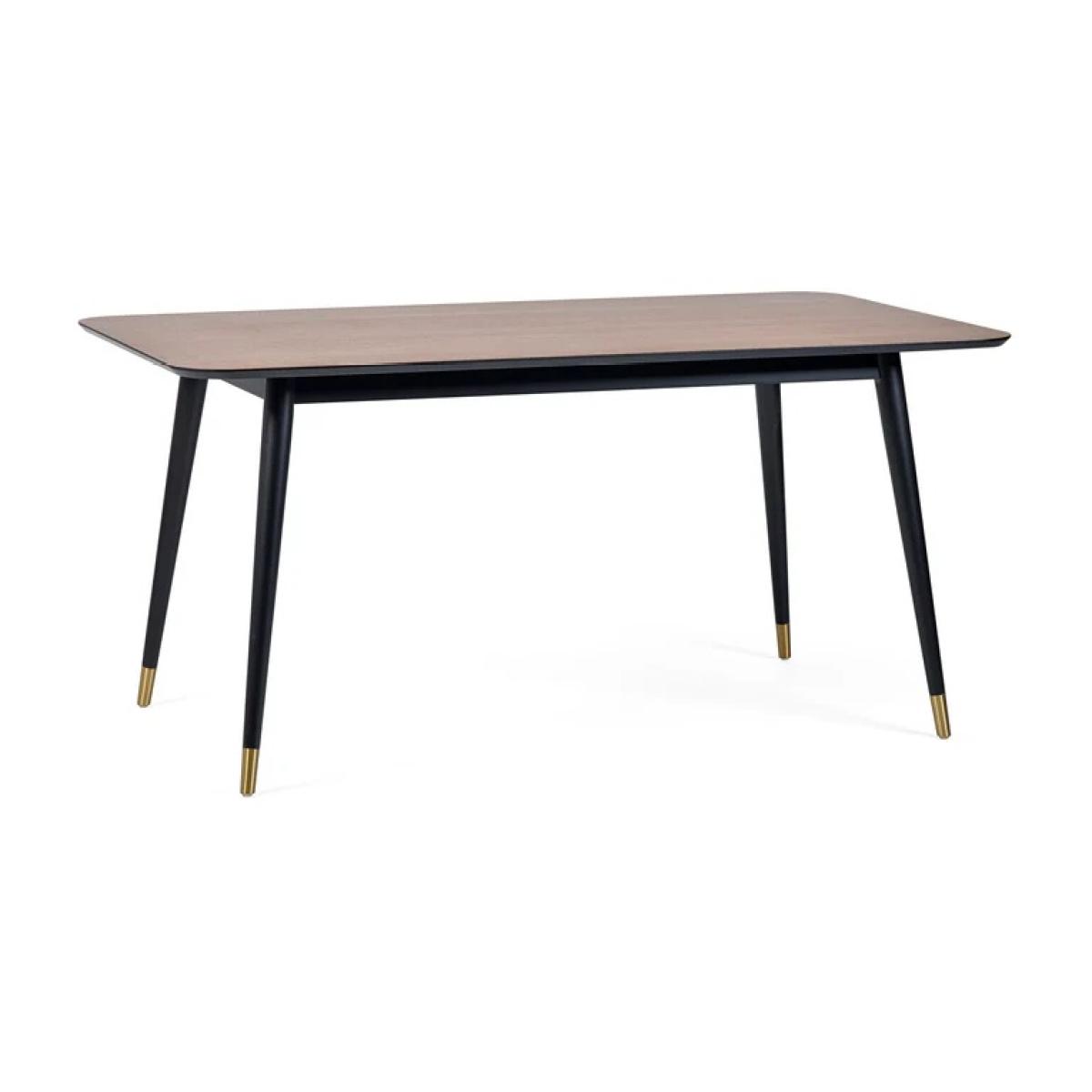 Julian Bowen Findlay Rectangular Dining Table - Walnut and Black In walnutblack – image 6