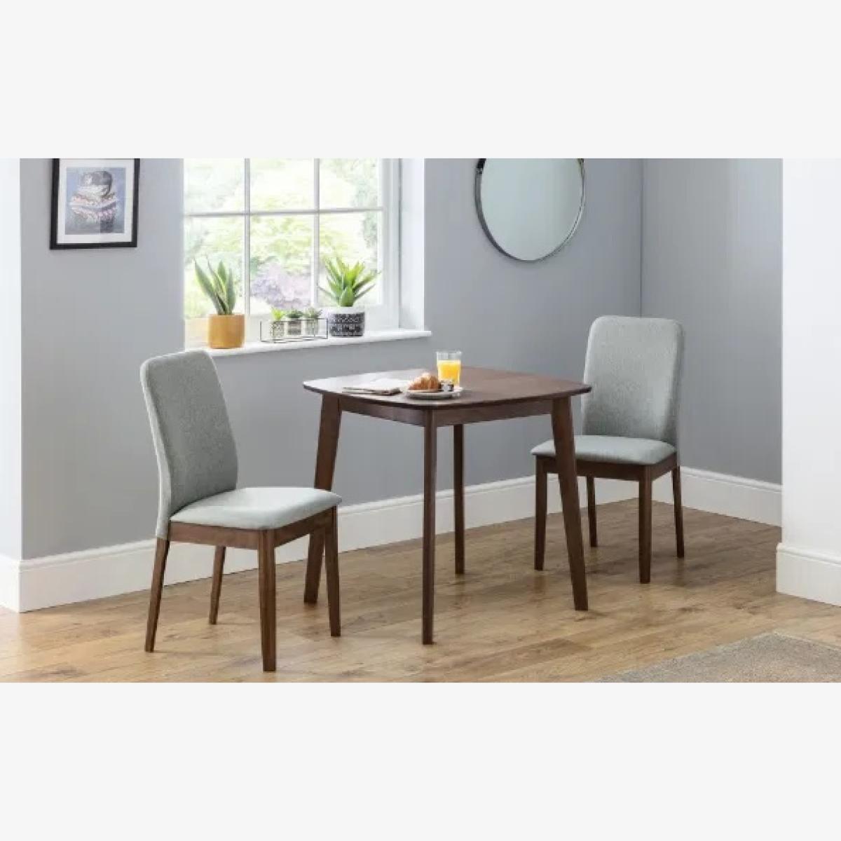 Julian Bowen Lennox Square Table In Walnut – image 1