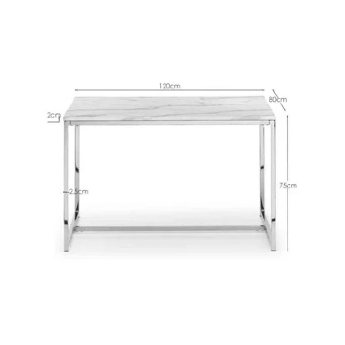 Julian Bowen Scala Dining Table In Silver – image 5