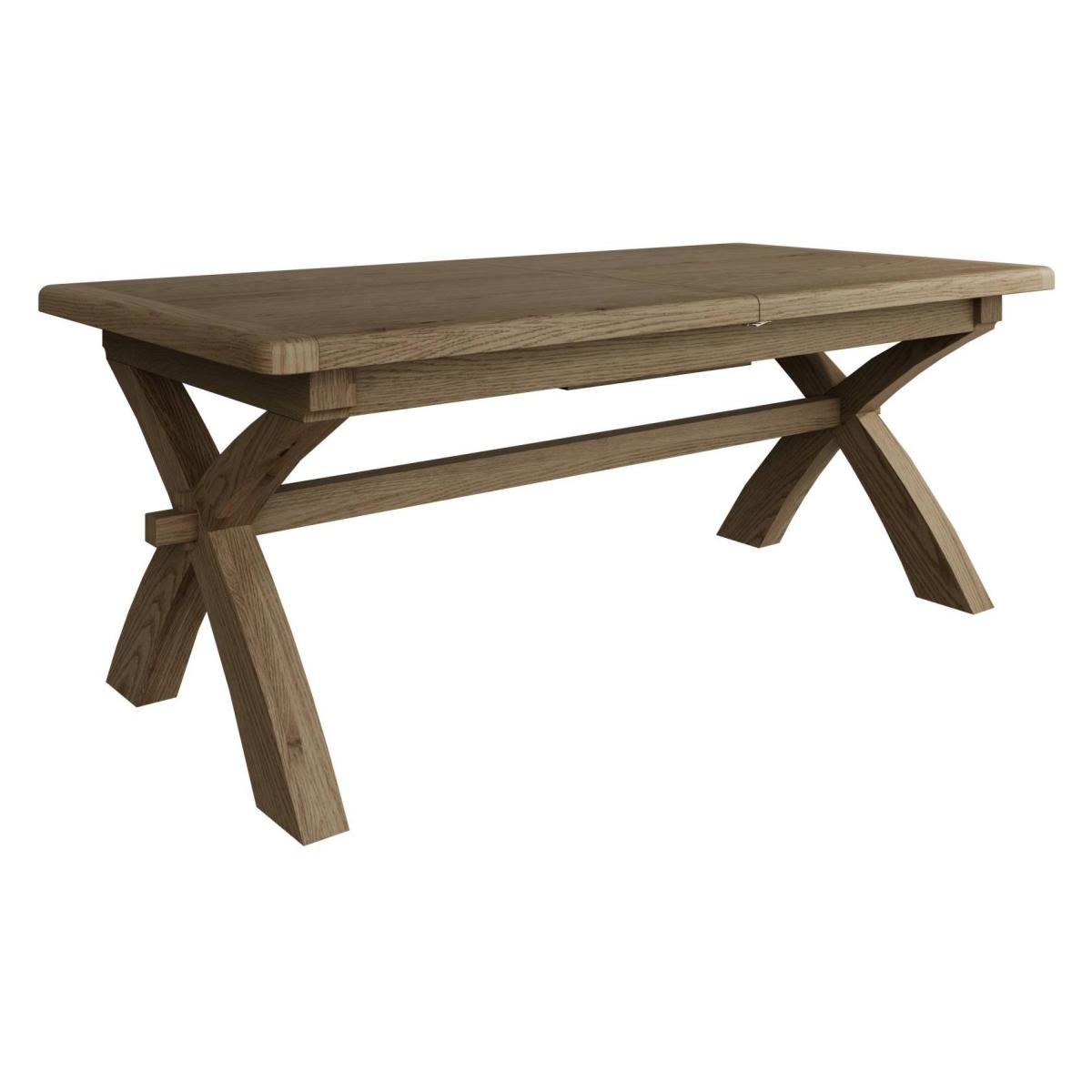 Hexham 2.0m Cross Leg Extending Dining Table – image 2