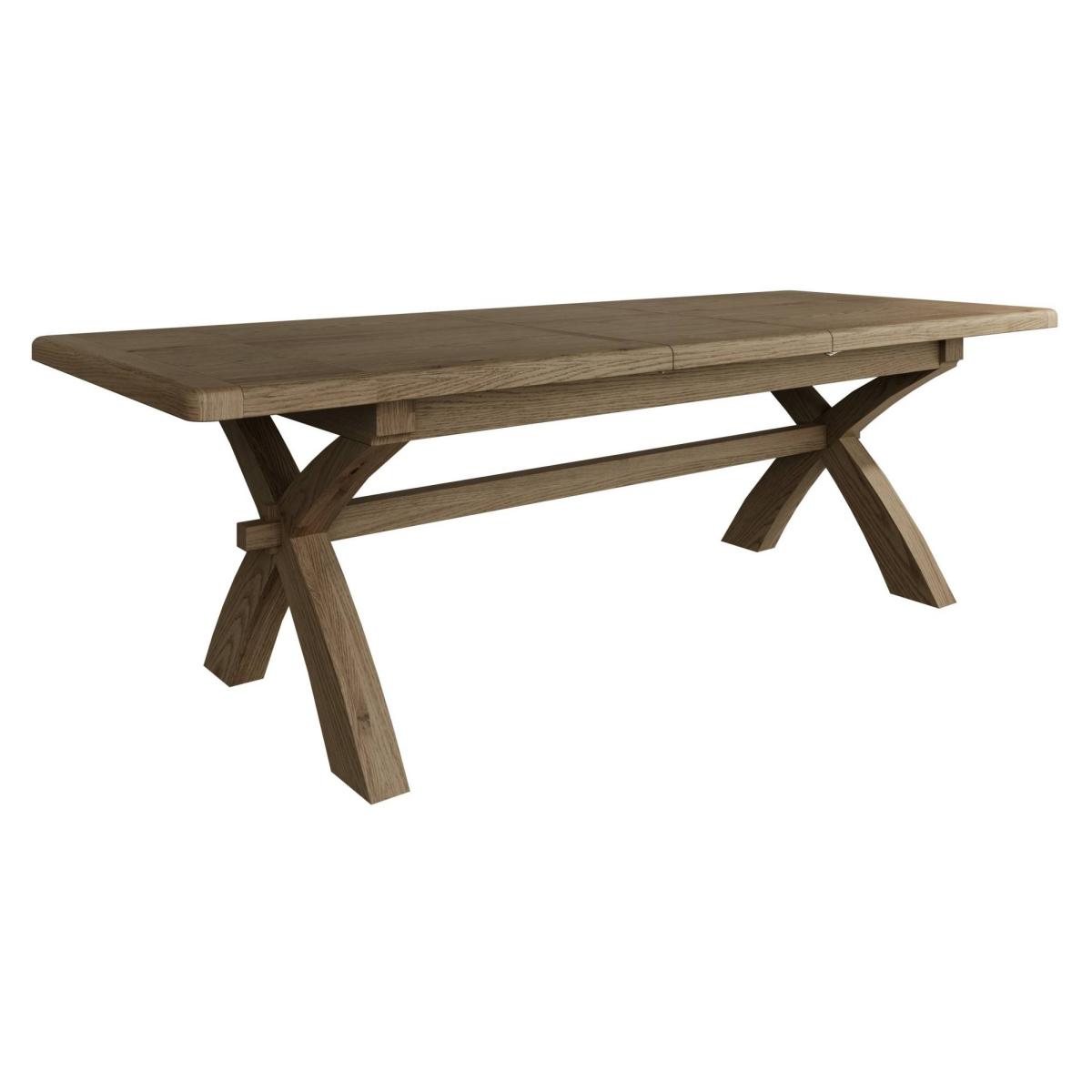 Hexham 2.0m Cross Leg Extending Dining Table – image 3