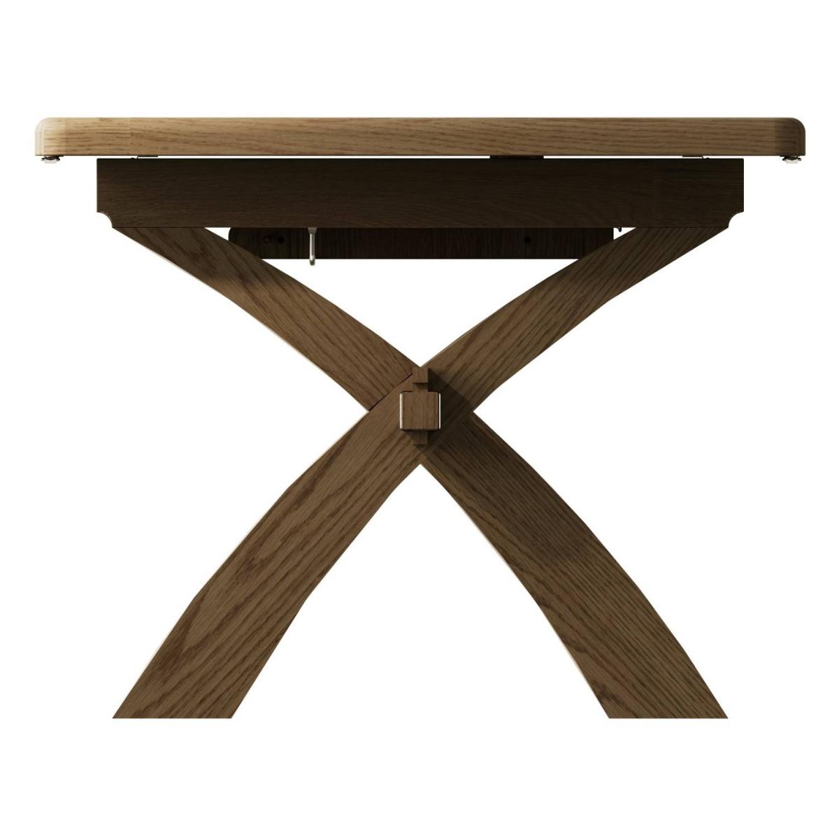 Hexham 2.0m Cross Leg Extending Dining Table – image 7